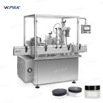 자동 회전 화장품 크림 병 충전 밀봉 나사 캡핑 라인