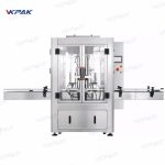 코코넛 오일 자동 유리 병 2개 헤드 공압 충전 라인