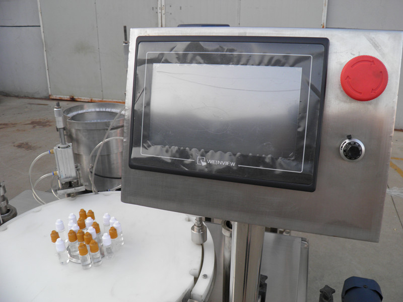 filling plugging capping labeling production line E액체 PLC 병 필러 캡핑 라벨링.jpg