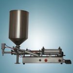 가압 호퍼가 있는 고점도 땅콩 버터 꿀 충전 기계