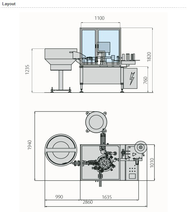 high speed syringe filling closer pharmaceutical equipment 충전 닫는 기계의 레이아웃.jpg