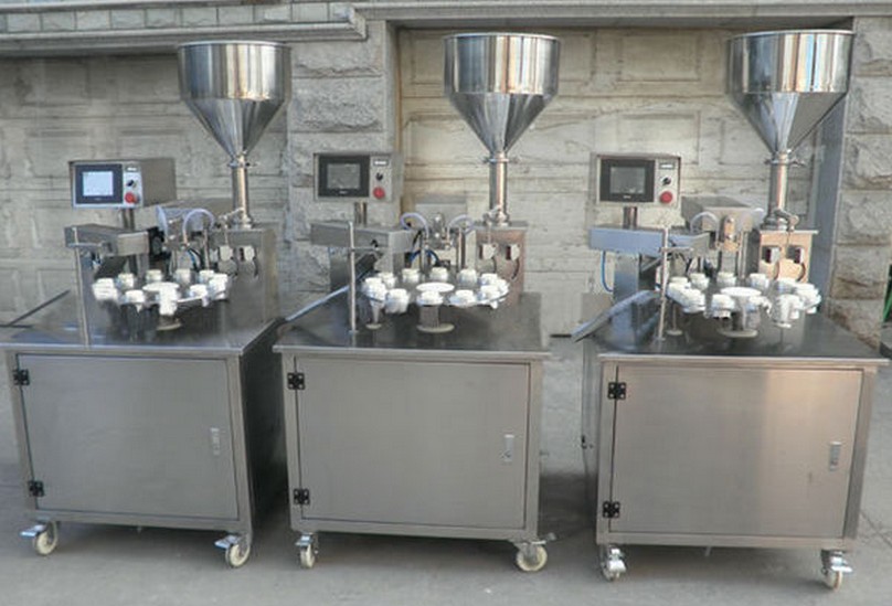 회전 튜브 충전 초음파 밀봉기 반자동