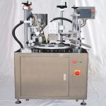 초음파 테일 밀봉이 있는 반자동 회전 튜브 충전 장비