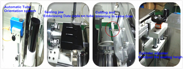 Ultrasound sealing machine for tubes 초음파 튜브 밀봉기